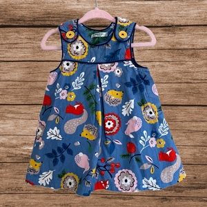Baby Boden corduroy hedgehog dress 6-12 months